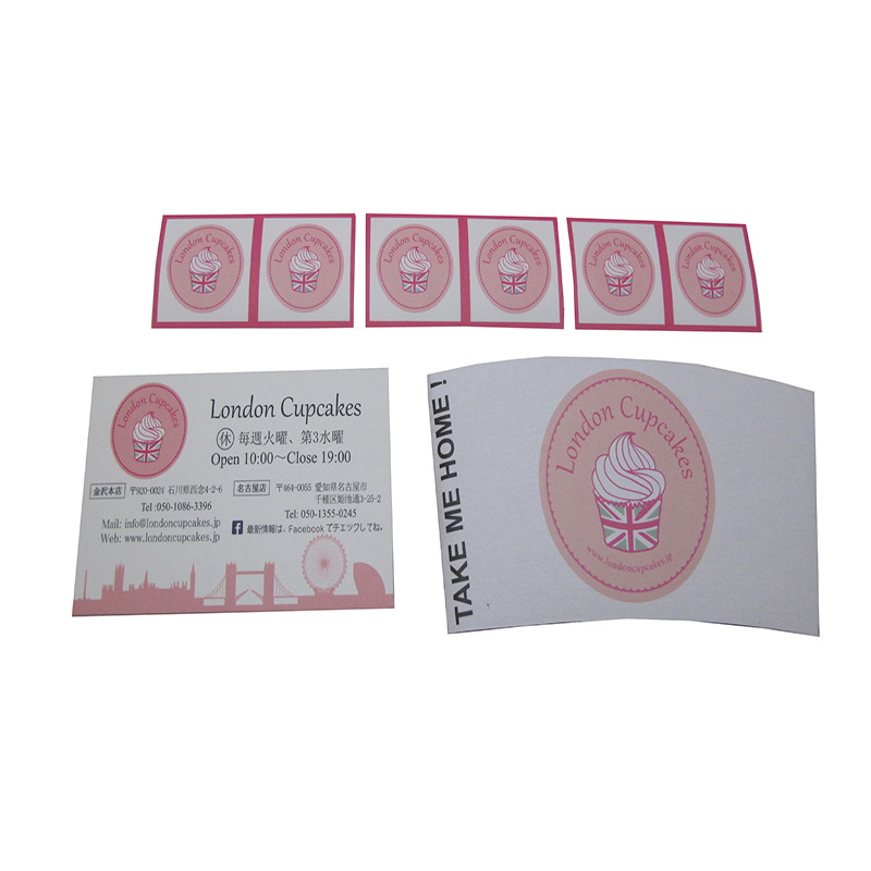 custom sticker brand stickers Logo Printing Stickers Label for bakery shop Cake Box Decor